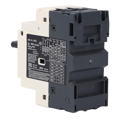Disyuntor de motor magnetotérmico regulable de 2.5-4A para montaje riel DIN 4