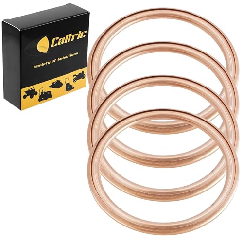 Caltric Muffler Pipe Gasket Compatible with Kawasaki Zx-6R Ninja Zx600 Zx636 1998-2016