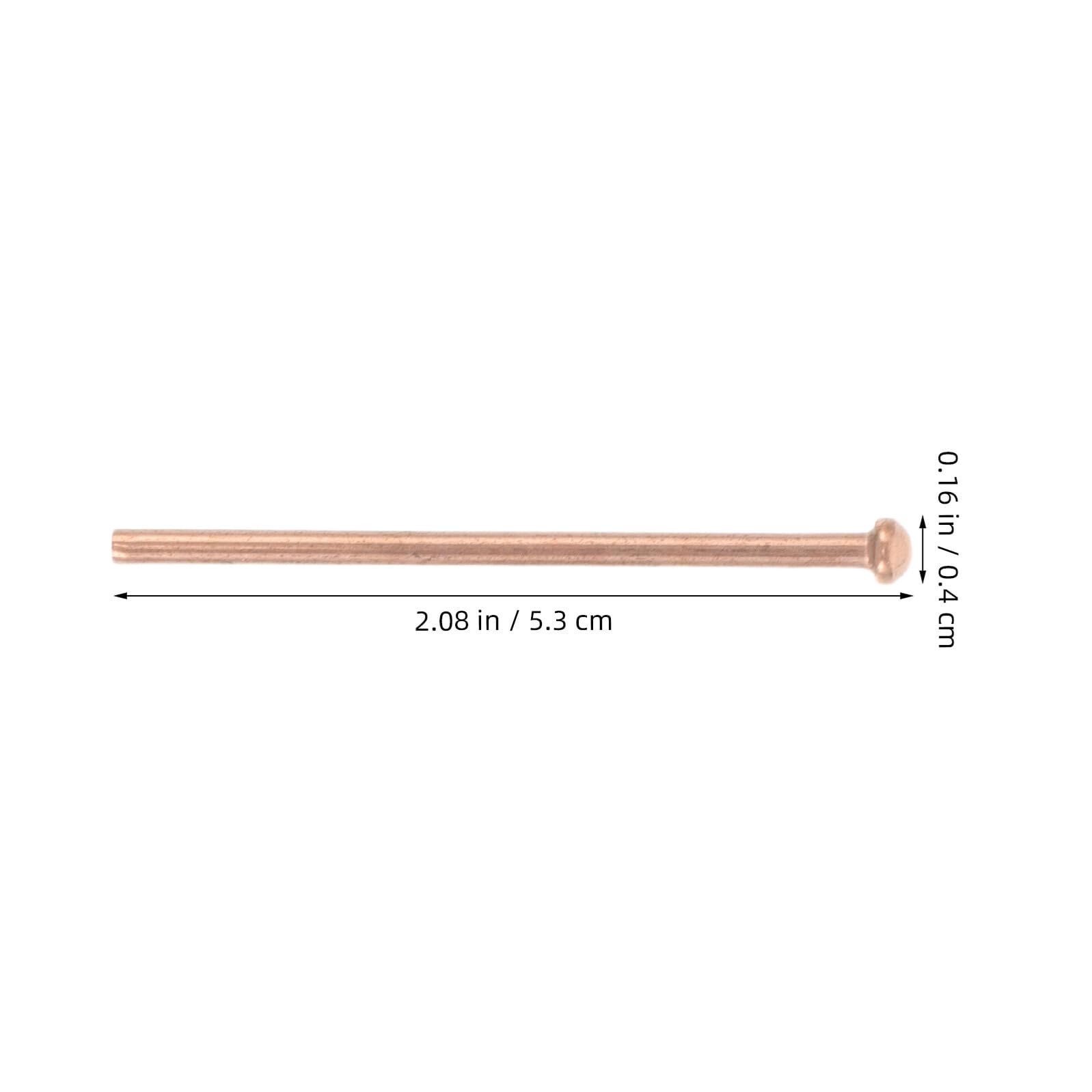 Vaguelly Goujons de Soudage Métalliques 500 Pièces 2, 5mm en Métal