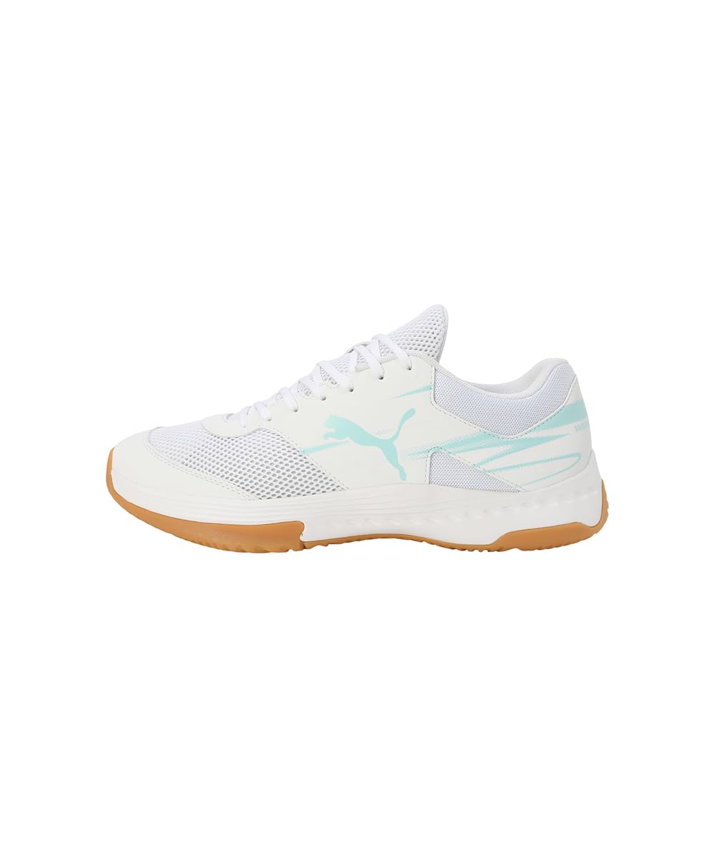 PUMA VARION II, Unisex Hallenturnschuh, Electric Peppermint White-Gum,