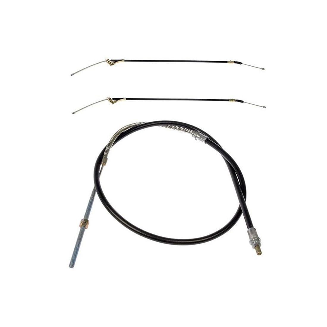 3x Front and Rear Parking Brake Cable Kit, Emergency Brake Cable Replacement for GMC K2500 Suburban 5.7L 4WD 1979 1980 1981 1982 1983, for Chevrolet K20 Suburban 4.8L 4WD 1979 1980 1981 1982