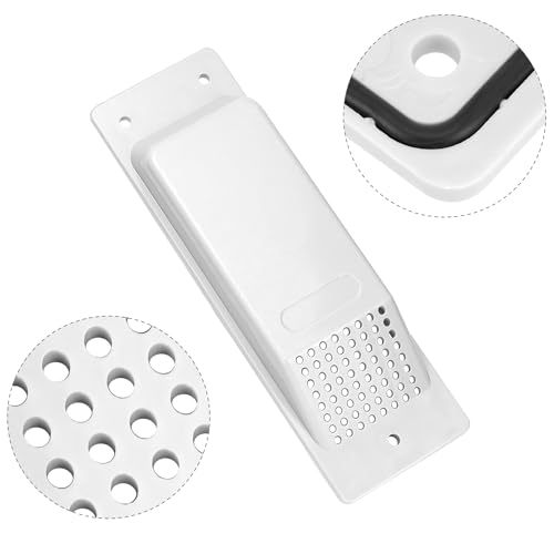 QWORK Shipping Container Air Vents - 8\" x 2.6\" Light Grey, 10 Pack Enhanced Cross Flow Ventilation Design for Efficient Air Circulation