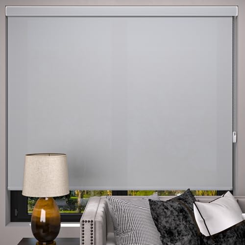 MYshade Custom Roller Window Shades, Light Filtering, Corded Mesh Roller Shades, Sunshine Blocking Privacy Protection Mesh Fabric Roller Blinds for Home, Easy Install