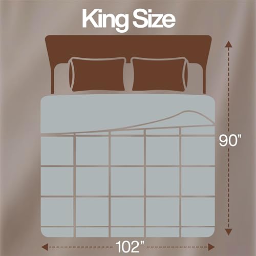 Image of Utopia Bedding King Comforter Duvet Insert, Quilted Light Grey Comforter with Corner Tabs, Box Stitched Down Alternative Comforters King Size 90 x 102 inches