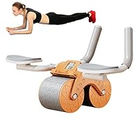 Buikroller, buikspiertrainer, AB Roller Wheel buiktrainer met elleboogsteun, automatische rebound kernroller voor krachttraining sportschool thuis