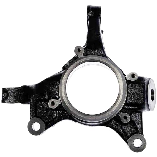 Image of Detroit Axle - Front Left Steering Knuckle for Toyota Sienna Highlander Lexus RX330 RX350 RX400h, Driver Side Steering Knuckle Assembly Replacement