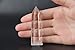 HongJinTian 6 Sided Prism Style Clear Natural Quartz Crystal One Terminated Point Wand Large Approx .3Inches (+/-5mm)