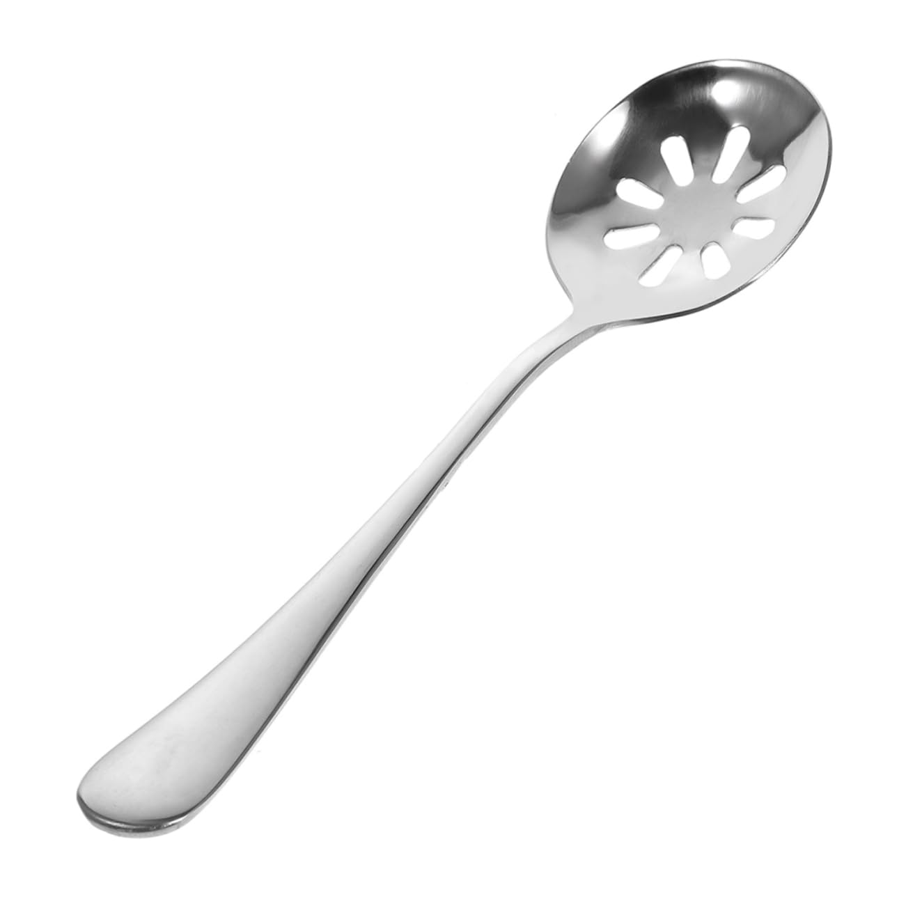 Healifty Stainless Steel Slotted Spoon Household Serving Utensil for Daily Use for Cooking Mixing and Serving Restaurants and Parties