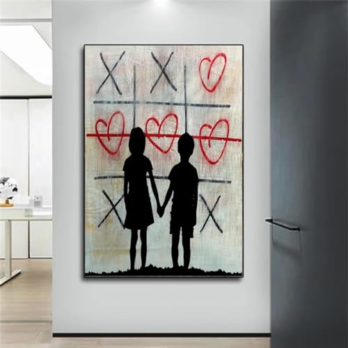 Peinture poster impression graffiti moderne garçon fille 30x50cm décoration murale chambre