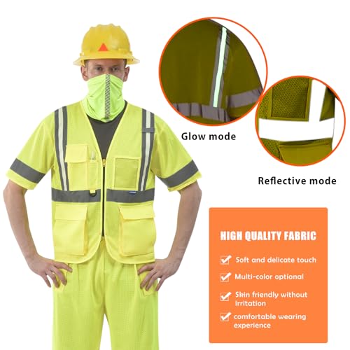 Image of X SMALL High vis glow Reflective Luminous safety Vest ANSI Class 3