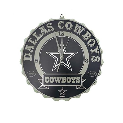 FOCO NFL Unisex-Adult NFL Team Logo Bottle Cap Wall Clock