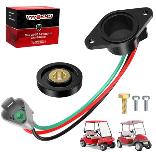VYYOKMU Club Car Precedent Golf Cart Speed Sensor with High Speed Magnet Club Car Speed Sensor Upgrade for 48V Club Car DS & Precedent 2004-UP ADC Motor OEM 102704901 102265601 (2-8 MPH Increase)