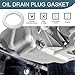 Surosha 6PCS Transmission Fluid & 6PCS Rear Differential Oil Drain Plug Washer Gasket Seal, Oil Drain Plug Crush Washer, Aluminum Gaskets Seal Rings for Honda, Replace OEM#94109-2000 & 90471-PX4-000