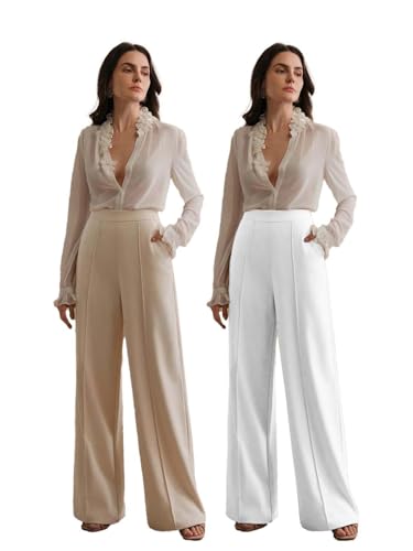 Image of KOTTY Women's Formal Wide Leg Pant Set with Tailored Fit for Office Wear, Casuals Styling, and Elegant Smart Casual Fashion