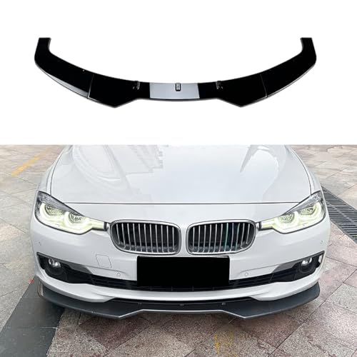 Parachoques Delantero de Coche para BMW 3 Series F30 2013-2019 Standard, Kit Divisor de alerón de carrocería ABS,Glossy Black