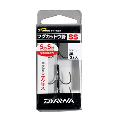 ダイワ(Daiwa) カットウフグ仕掛け用スペアフック ダブル LL 黒 サクサス D-MAX 釣り針