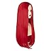 Miss U Hair Red Costume Wig for Women 26 Inch Long Straight Red Hair Middle Part Synthetic Halloween Cosplay Wigs