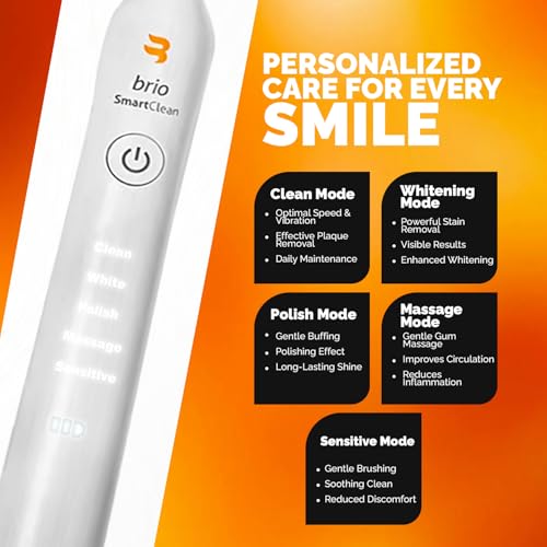 Image of Brio SmartClean Sonic Electric Toothbrush