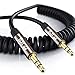 Produktbild 1M(2 Pack)-Spiral Aux Kabel,3.5 mm Stereo Premium Auxiliary Audio Spiralkabel - für Beats Kopfhörer Apple iPod iPhone iPad Samsung LG Smartphone MP3 Player Startseite/Auto usw. - IBRA Slim Gun