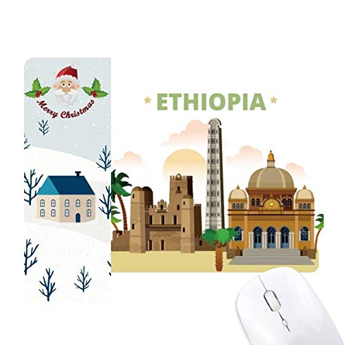 Cadeau de Noël tapis de souris Éthiopie Ville Castle pour embellir le bureau