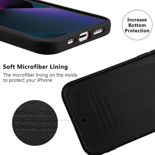 Coque silicone liquide iPhone 14 Pro Max protection fine anti-rayures