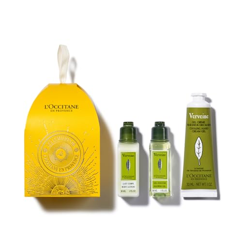 L'OCCITANE - Estuche de Navidad Casita Verbena – Gel de Ducha,...