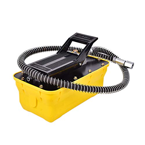 10,000 PSI Air Hydraulic Foot Pump with Hose and Coupler Foot Pedal High Pressure for Auto Body Frame Machines and Pulling Post [US Stock]