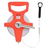 Metro a Nastro in fibra di vetro a bobina aperta, 50 m flessometro, rotella metrica Nastro...