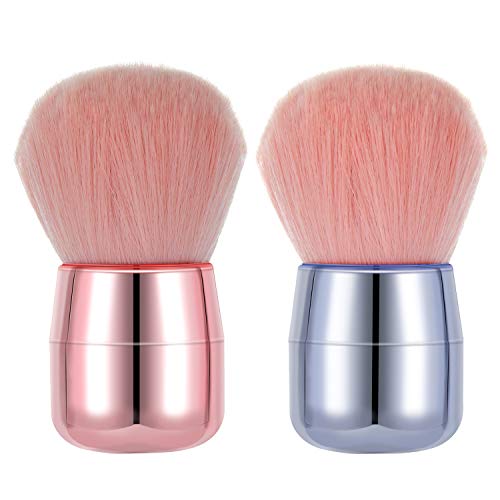 2 Pieces Nail Dust Brush Nail Art Dust Powder Remover Nail Arts Dust Cleaner Brush Kabuki Nail Brushes for Nail Arts