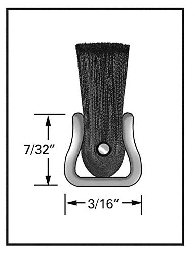 Strip Brush, 36 in L, Overall Trim 2 in