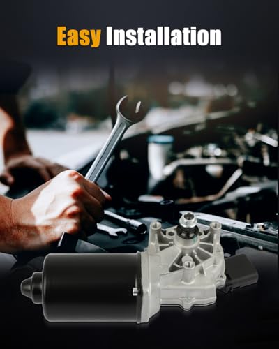 Image of ROADFAR Universal Front Windshield Wiper Motor - 12V, 4 Pins, Fit for 2004-2008 For Chrysler Pacifica - Replaces OEM #5102228AA - Easy to Install, Durable Design