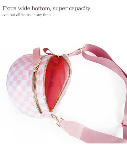 Image of FEIBOON Spacious Checkered Nylon Crossbody Bag Bum Bag Handbags Wallets for Women
