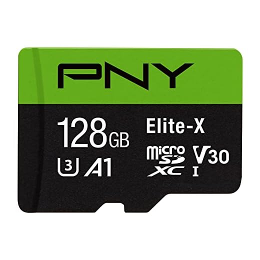 PNY Cartão de memória flash Elite-X Classe 10 U3 V30 microSDXC de 128 GB