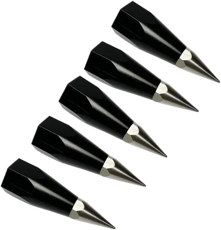 5PCS Survey Range Rod Prism Pole Point Tip With 5/8 Internal Thread GPS RTK Centering Surveying Accessories Carbon Tube Point