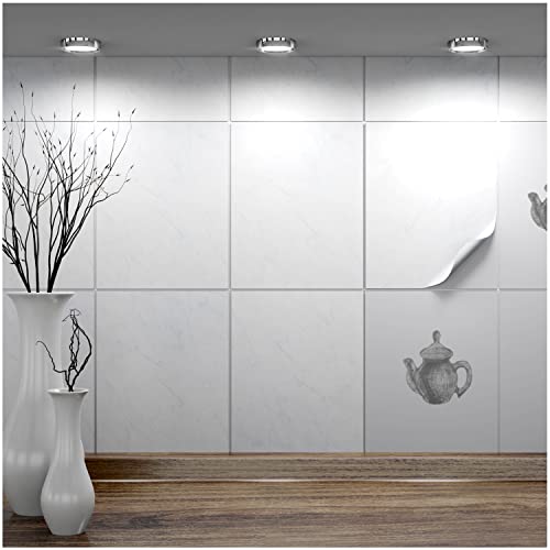 FoLIESEN - Adesivi per piastrelle 20x25 cm | Adesivi murali autoadesivi per bagno e cucina I Resistenti ai graffi e rimovibili | 8 Decalcomania per piastrelle, .: