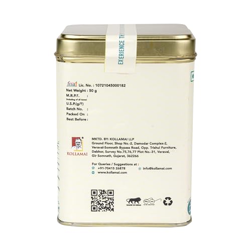 Image of KOLLAMAI Premium Loose Leaves (50gm, White Silver Needle Tea, Kollamai White Silver Needle Tea)