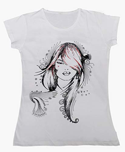 Image of indi weaves Girls Pure Cotton Chest Printed Half Sleeves Round Neck T-Shirts (Pack of 4)