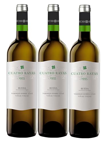 CUATRO RAYAS 1935 Verdejo - Vino Blanco DO Rueda (3 botellas x 750ml)