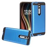 CELZEN - for Coolpad Legacy Brisa (2020) CP3706AS - Brushed Style Phone Case - CS3 Blue