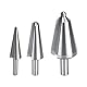 HSS Schälbohrer, 3pcs Kegelbohrer Bohrer stufenlos16-30,5 mm / 5-20 mm / 3-14 mm Schnellarbeitsstahl Schritt Konusbohrer HSS Tool Kit für Stahl, Holz, Kunststoff