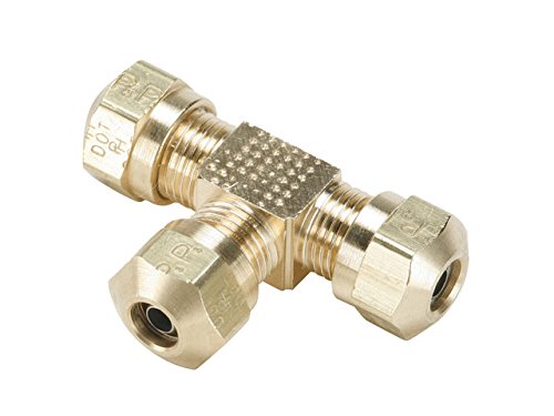 Parker Hannifin 264NTA-8-pk5 Air Brake-NTA Union Tee Fitting, Brass, 1/2" Compression Tube x 1/2" Compression Tube (Pack of 5)