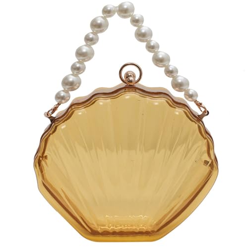 [sodeber] �V�F���V�F�C�v�V�����_�[�o�b�O�����r�[�Y�`�F�[���N���X�{�f�B�o�b�O���� | Acrylic Messengers Korean Handbag Purse Women Clear Shoulder Acrylic Shell Handb