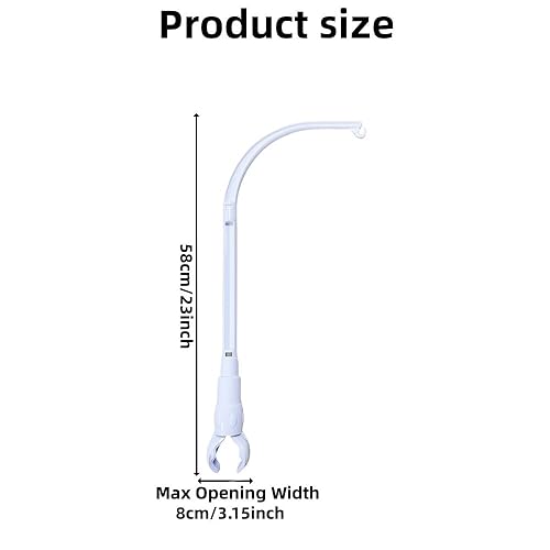 Miniatura 2 de Brazo móvil para cuna de 23 pulgadas, brazo móvil para bebé, brazo móvil para cuna, la parte de la garra se puede ajustar el ancho, decoración de