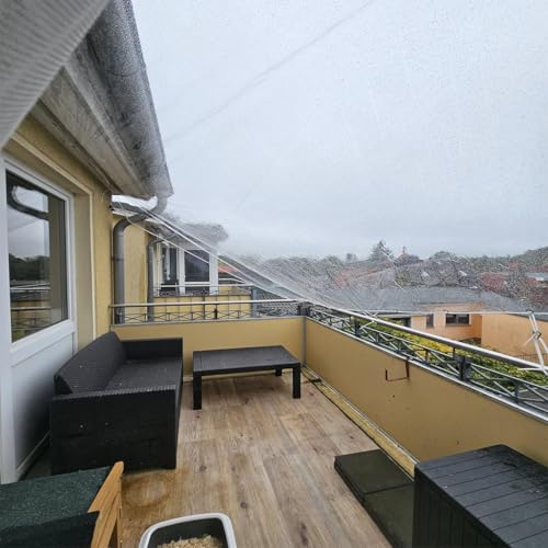 Lona resistente a desgarros transparente e impermeable de 0.35mm con ojales y cuerda 4