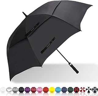 Vedouci Large Oversize Golf Umbrella Double Canopy Vented Windproof Stick Umbrella with Teflon