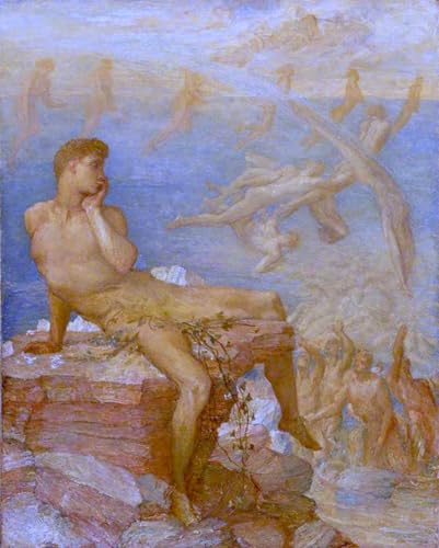 Affiche Watts le génie de la poésie grecque impression haute définition 60x90cm