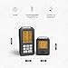 BURNHARD Funk Grillthermometer mit 4 Temperaturfühlern, 30m Reichweite, Digital Braten-Thermometer für Grill & Backofen, Timer, BBQ Thermometer, Grillzubehör für Fleisch & Fisch