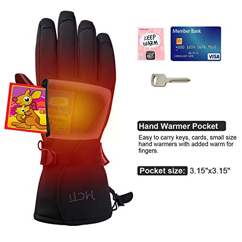 Foto von Kineed Skihandschuhe Herren Wasserdicht Winterhandschuhe Warm 3M Thinsulate Snowboardhandschuhe Winter Schnee Handschuhe Thermo Winddicht