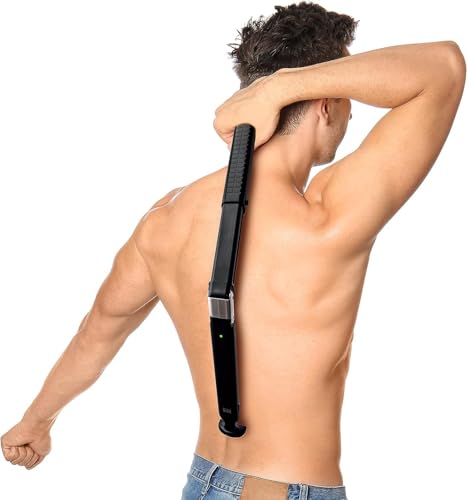 Chargeworx Electric Back Shaver and Hair Trimmer for Men Body