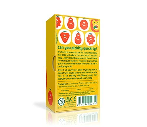Oink Games "Quickity Pickity • Fruit Picking Playing Cards Game • Think Quick and Move Fast • Fun Party and Travel Games for Adults & Kids • 6 Year Olds + (English) - Image 2